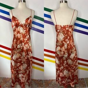 NEW Kiss the Sky Floral Slit Dress Size XL (but fits like S-M)